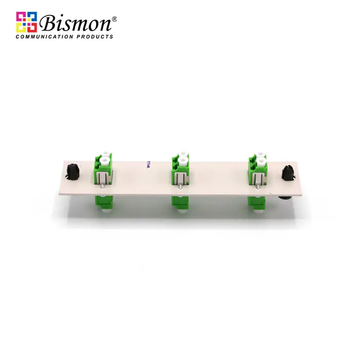 6 LC/APC Snap-in adapter plate Single-mode duplex Full set